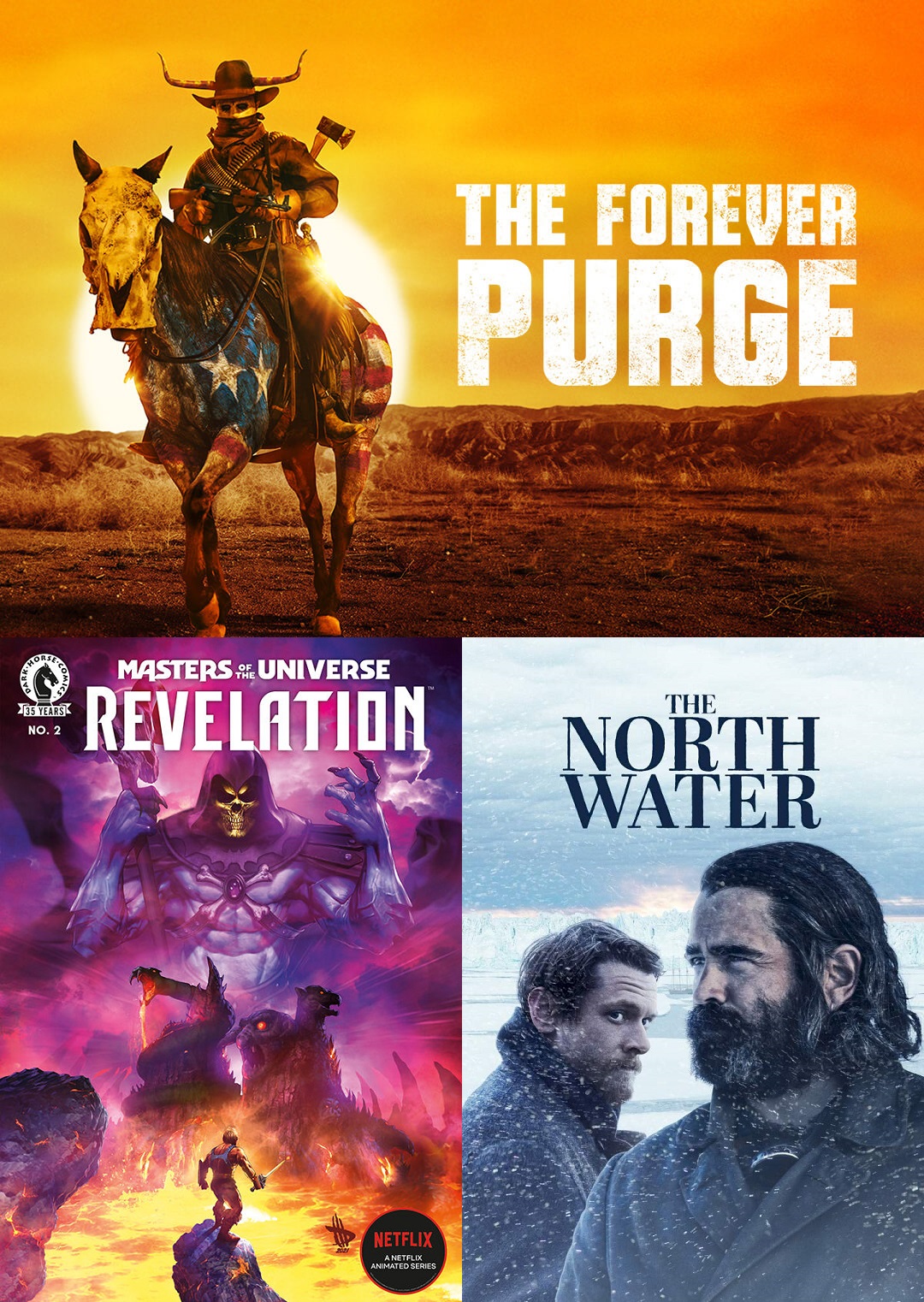 Podcast Episode 07 Poster - The Forever Purge, Masters of the Universe - Revelation, The North Water